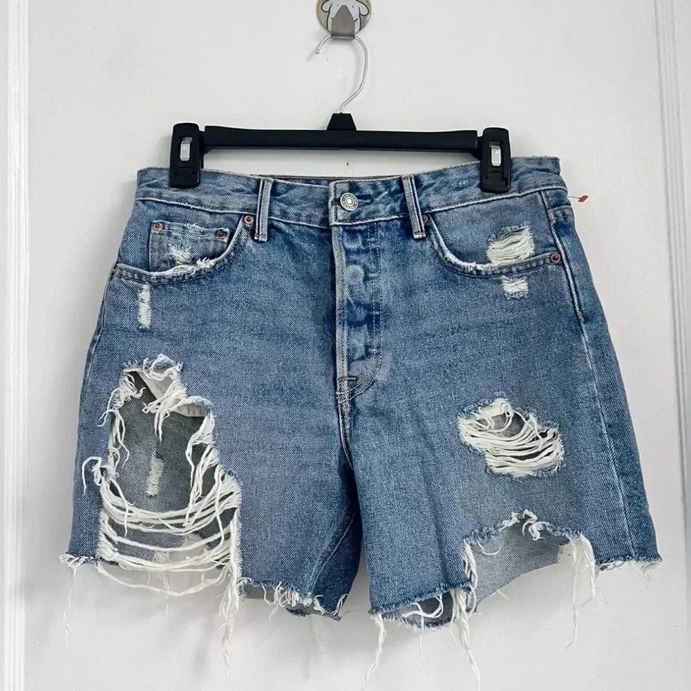 GRLFRND Jourdan Denim Short in Rebel Rebel
